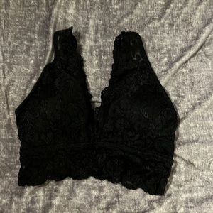 Black lace bralette NWOT